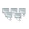 Комплект із 5 світлодіодних прожекторів Lightwell 50W з датчиком руху (LW-FL-W-50-S)