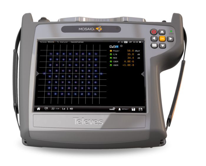 Ультрашвидкий аналізатор спектру MOSAIQ6 з опціями "Wi-Fi Analyzer 2.4/5 GHz", 4K-H.265 та GPS.