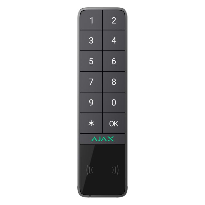 Бездротова клавіатура Ajax KeyPad Outdoor Jeweller Graphite (99969.286.GP1)