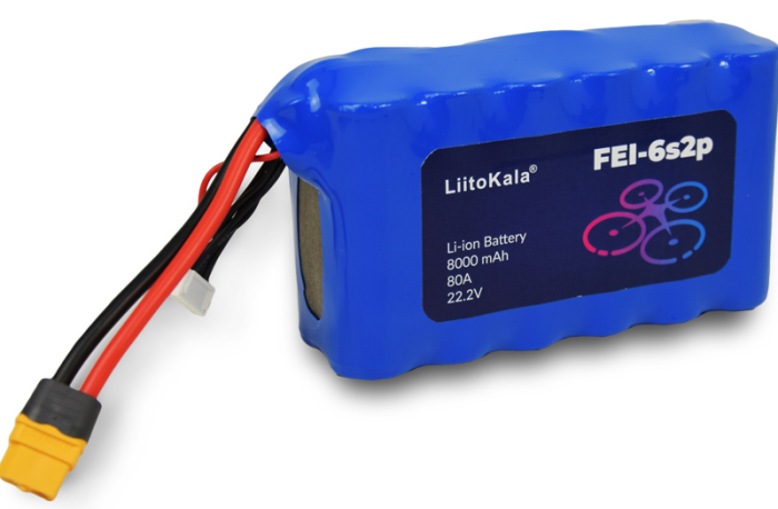 Акумулятор FPV-дрона LiitoKala FEi-6S2P 8000 mAh