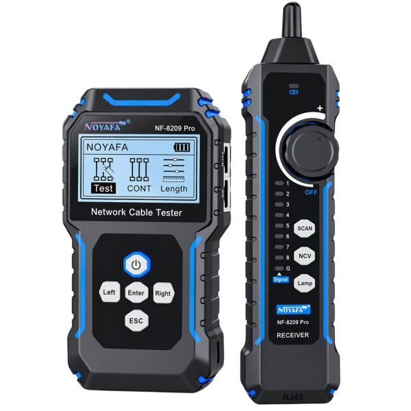 Тестер кабельний RJ45, RJ11 з PoE, Wire Mapping, трасошукач NOYAFA
