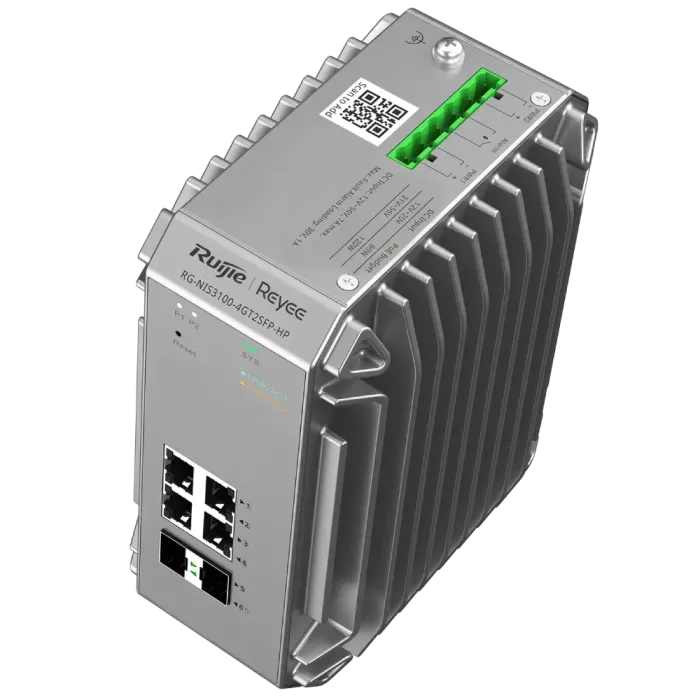 Ruijie RG-NIS3100-4GT2SFP-HP IP40 Комутатор 6 портів керований