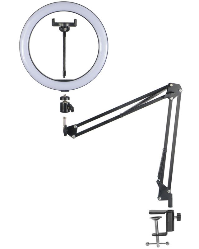 Кільцева лампа 30см на пантографі ACprof QX-300-P