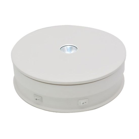 Предметний стіл поворотний з підсвіткою 20см білий 20кг Puluz EDA001759102B