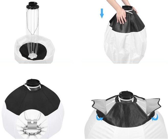 Постійне світло комплект 120Вт 2700-6500К лампа софтбокс-ліхтар стійка Puluz PKT3105EU