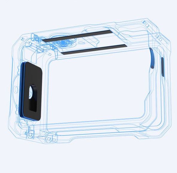 Рамка DJI Action 6 алюмінієва 1/4 холодний черевик Puluz PU1074B