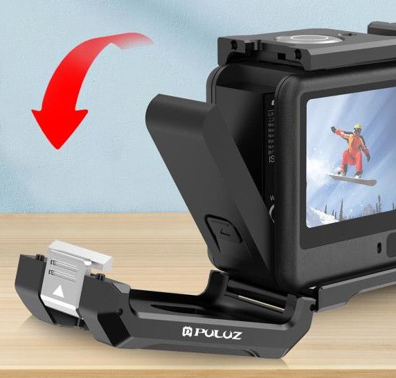 Рамка DJI Action 6 алюмінієва 1/4 холодний черевик Puluz PU1074B