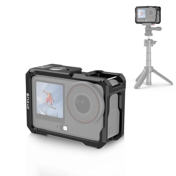 Рамка DJI Action 6 алюмінієва 1/4 холодний черевик Puluz PU1074B