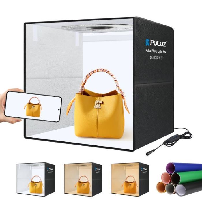 Лайтбокс із фоном куб 50см для фотозйомки 3200-6500К Puluz PU5051EU