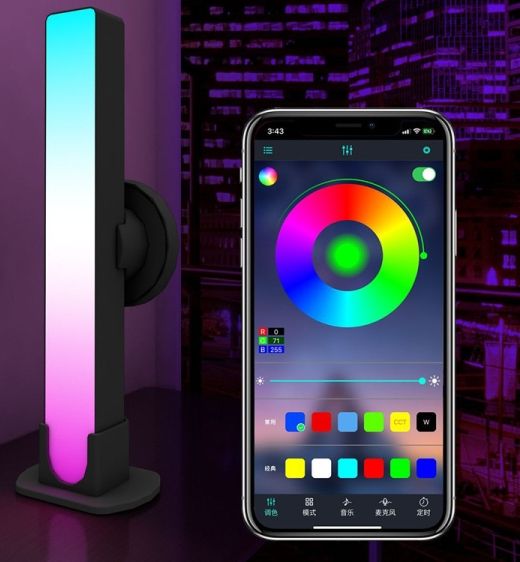 Панель RGBW подвійне фонове освітлення 70LED 10Вт WiFi Puluz SYA0021236