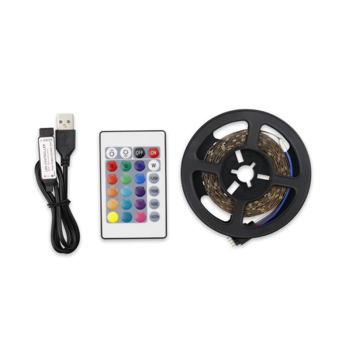 Світлодіодна стрічка RGB 5м 300 LED 3000-6500К USB Puluz TBD0572230006B