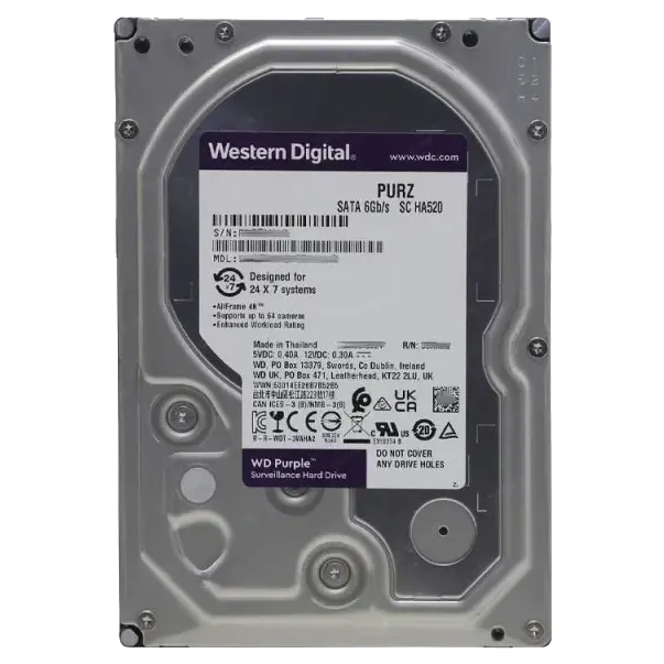 Western Digital Purple 3.5" 4TB (WD44PURZ) Жорсткий диск