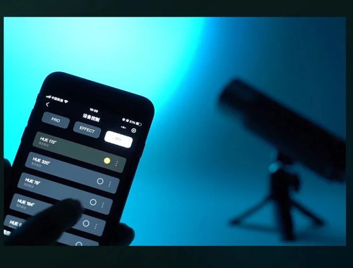Ліхтар проекційний Gobo 12Вт 10 масок RGB Ra 96+ 3500-7000К SIDANDE Pro 12W L8ES