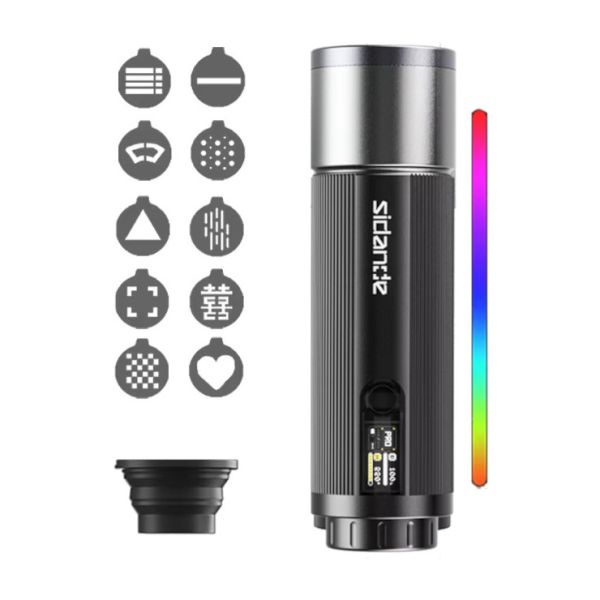 Ліхтар проекційний Gobo 12Вт 10 масок RGB Ra 96+ 3500-7000К SIDANDE Pro 12W L8ES
