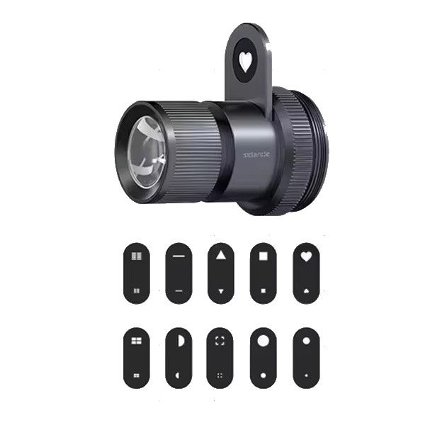 Ліхтар проекційний + Mini Spotube 12Вт 20 масок RGB Ra 96+ 3500-7000К SIDANDE Pro 12W L8ES+