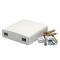 Абонентська розетка FTTH, для 2xSC simplex/ LC duplex, з кріпленням для 3мм патчкорду, біла