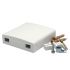 Абонентська розетка FTTH, для 2xSC simplex/ LC duplex, з кріпленням для 3мм патчкорду, біла