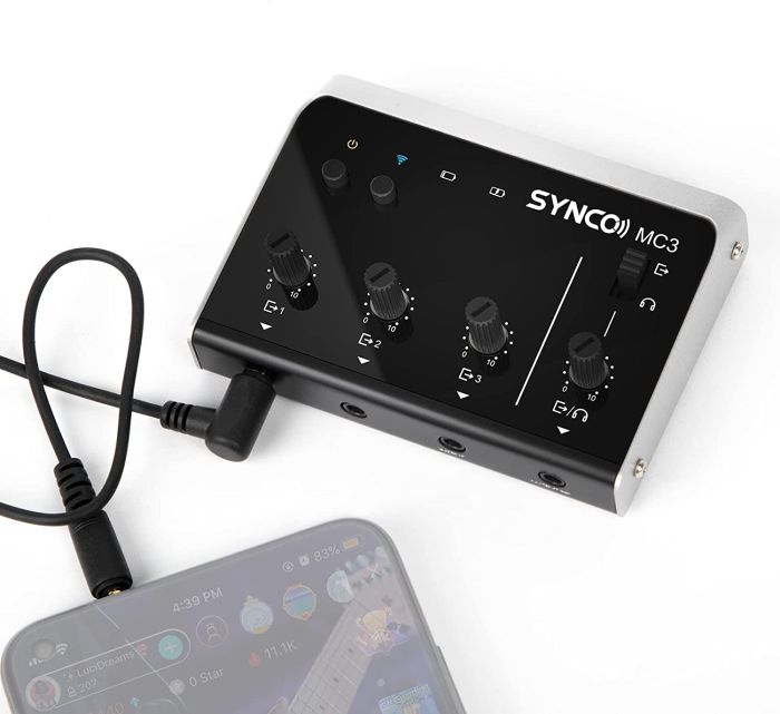 Мікшерний пульт для телефону чотирьох канальний Synco MC3-LITE