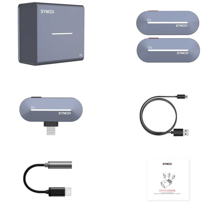 Бездротова мікрофонна система Lightning (iPhone) подвійна Synco P2SL