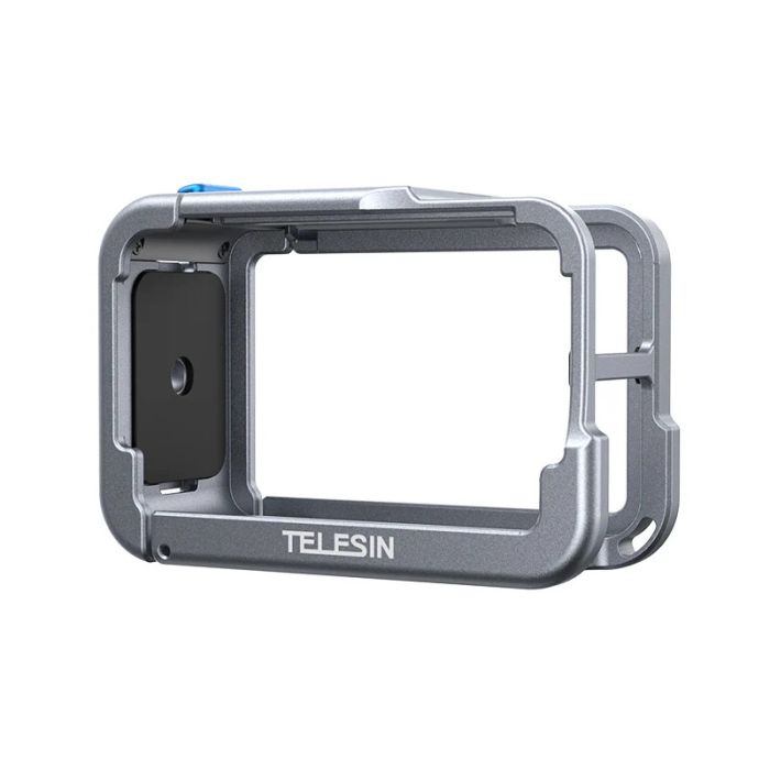 Алюмінієва рамка DJI Action 5 Pro/4/3 легка швидкознімна сіра Telesin S6-FMS-13BL-TDJ