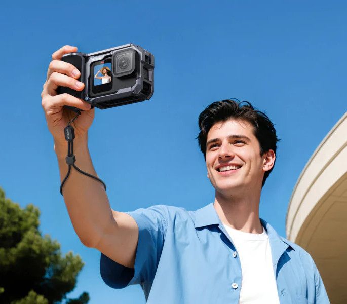 Рамка-тримач GoPro13-9 для зйомки з рук алюмінієва StreetGrip Telesin S6-FMS-26-TGP