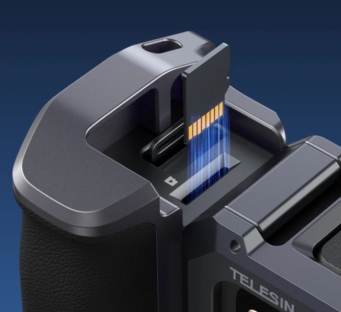 Рамка-тримач GoPro13-9 для зйомки з рук алюмінієва StreetGrip Telesin S6-FMS-26-TGP