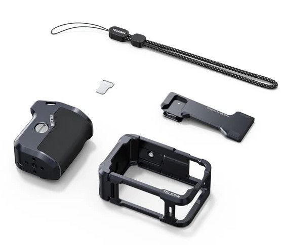 Рамка-тримач DJI Action 6 для зйомки з рук алюмінієва StreetGrip Telesin S6-FMS-36-TDJ