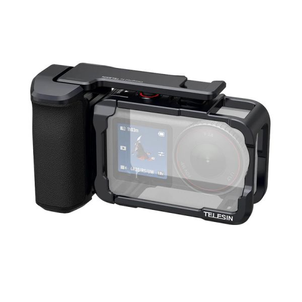 Рамка-тримач DJI Action 6 для зйомки з рук алюмінієва StreetGrip Telesin S6-FMS-36-TDJ