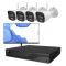 Комплект IP-відеонагляду на 4 камери з монітором TVT IP-Video Kit 4x5Mp (B) WiFi Monitor: 4 циліндричні 5Mp WiFi відеокамери + 4-канальний 8Mp відеореєстратор + FullHD монітор