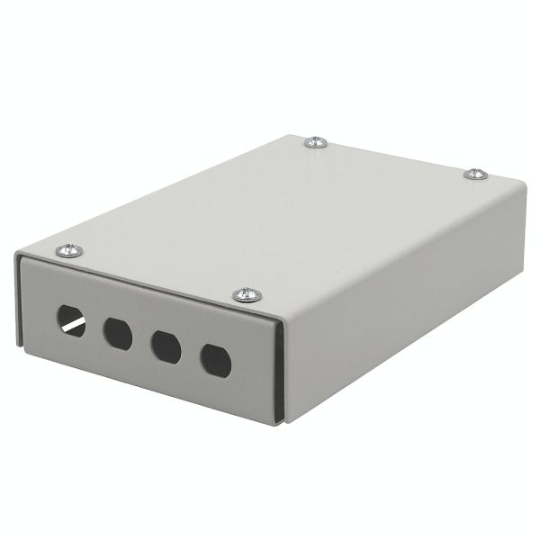 Міні-бокс для ВО адаптерів, (120х80х28мм) 4 FC/ST, сірий CMS