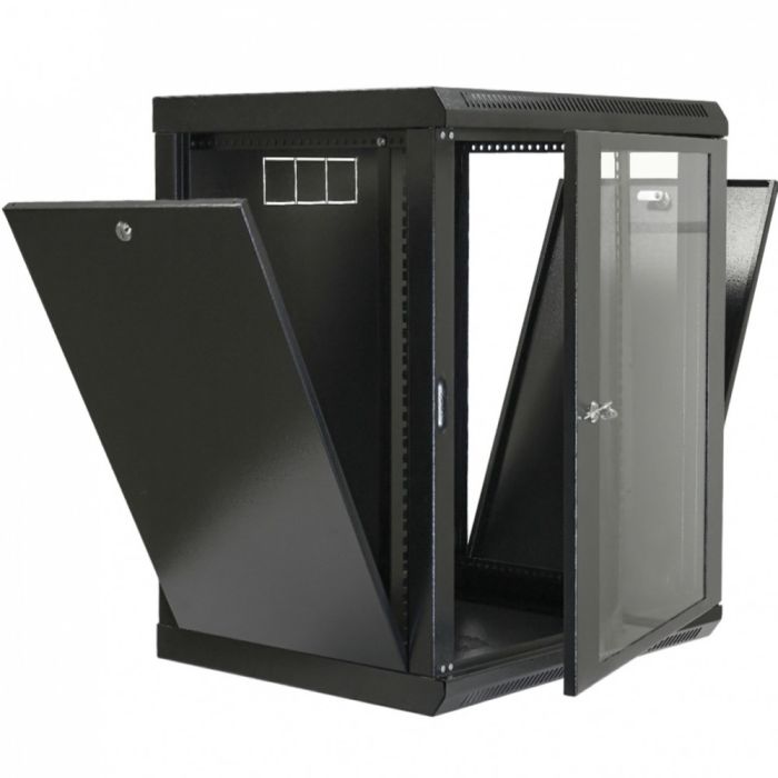 Шафа 19" 18U, 600x600x907мм (Ш*Г*В), економ, акрилове скло, чорна