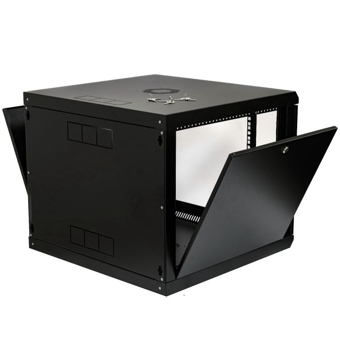 Шафа 19" 9U, 600x600x507мм (ШxГxВ), економ, акрилове скло, чорна