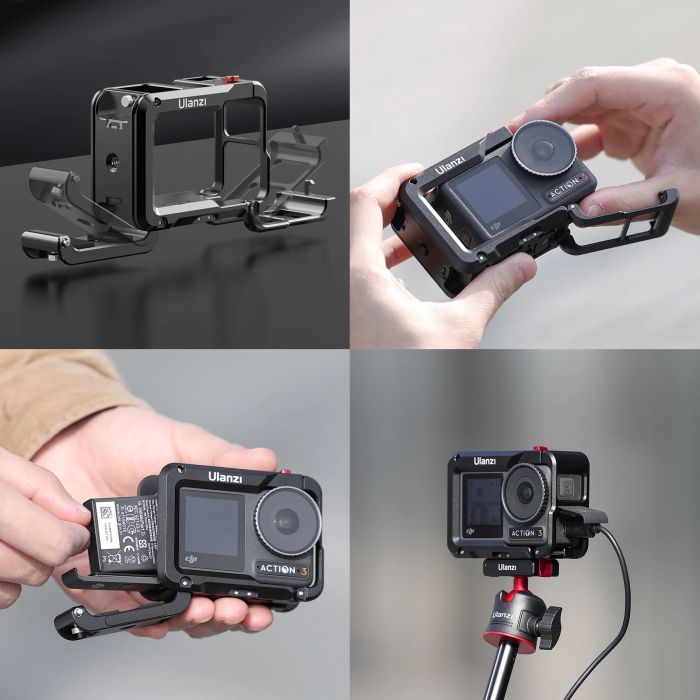 Рамка DJI Osmo Action 5/4/3 алюмінієва вертикальна/горизонтальна Ulanzi OA-14