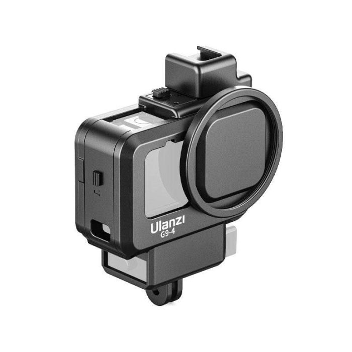 Влог рамка GoPro 12 / 11/ 10 / 9 фільтр 52мм холодний башмак ковпачок Ulanzi G9-4