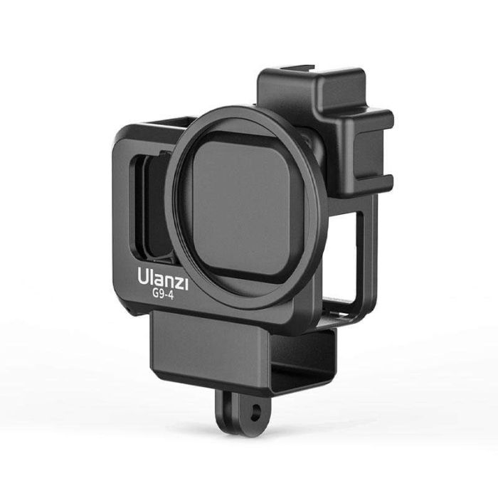 Влог рамка GoPro 12 / 11/ 10 / 9 фільтр 52мм холодний башмак ковпачок Ulanzi G9-4