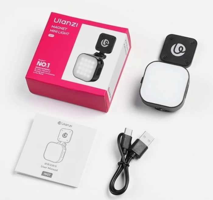 Накамерне світло для Insta360 Go Ultra магнітна лампа 5600K CRI 95+ Ulanzi IN07