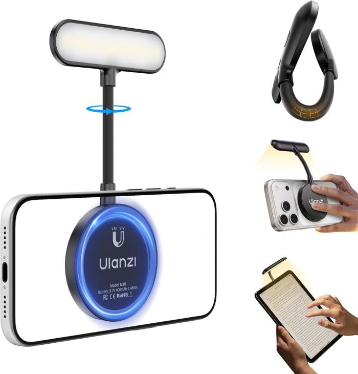 Лампа для телефону селфі магнітна 360° 2500-4500К CRI 96 Ulanzi M10