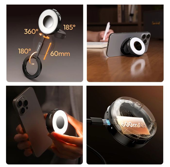 Світло для телефону магнітне компактне 2500-9000K CRI 95+ MagSafe MagLock Ulanzi ML05 L183