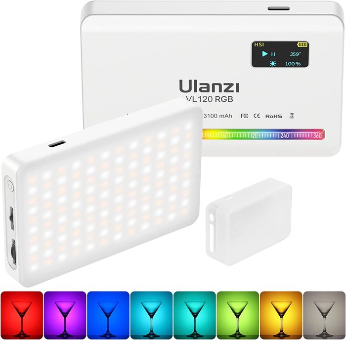 Накамерне світло RGB HUE 360 2500-9000К Ulanzi VL120RGB White