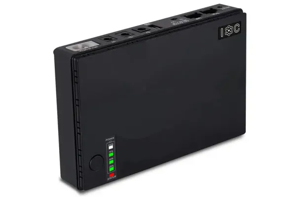 UPS-18W для роутерів/комутаторів/PON/POE-430, 5//9/12V, 1/2A, Li-ion 8800MAh, Black, BOX