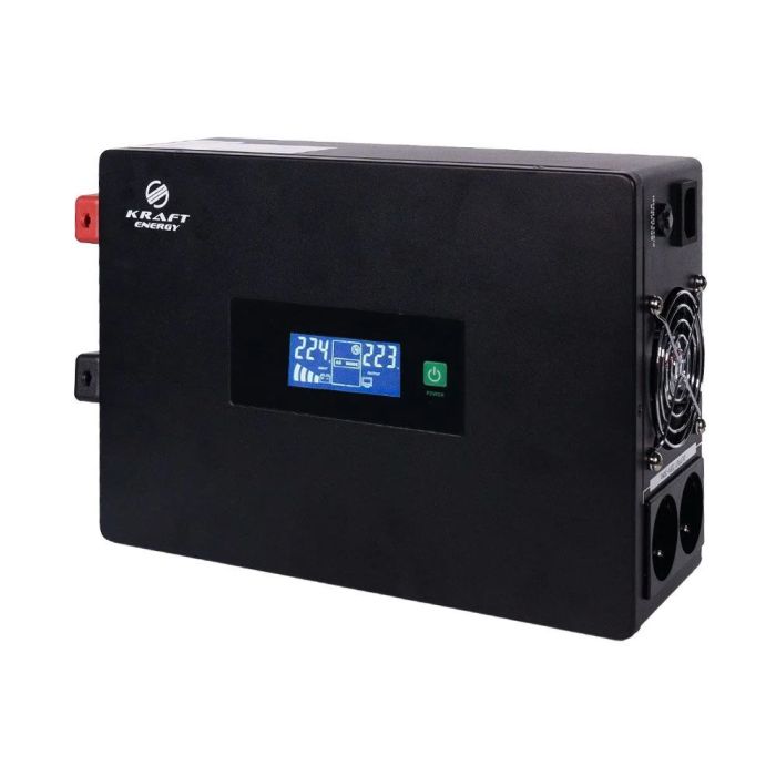 Комплект резервного живлення: високочастотний інвертор 1500VA/1.5kW Kraft + акумуляторна батарея Trinix LFP 12V100Ah LiFePo4 2 шт.