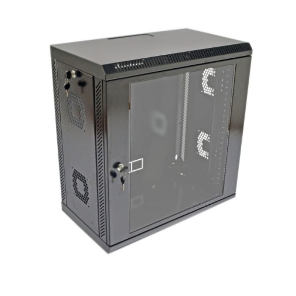 Шафа 12U, 19", 600х350х640 мм (Ш*Г*В), акрилове скло