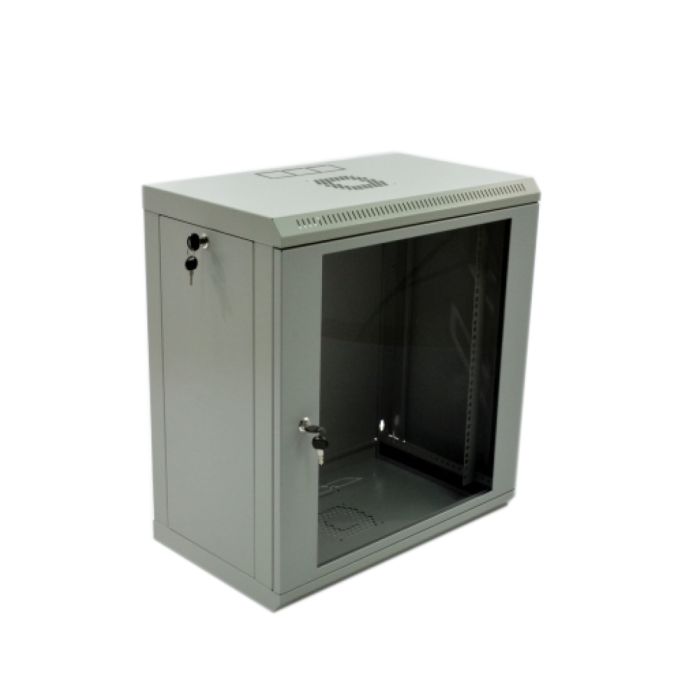 Шафа 12U, 600х350х640 мм (Ш * Г * В), економ, акрилове скло, сірий