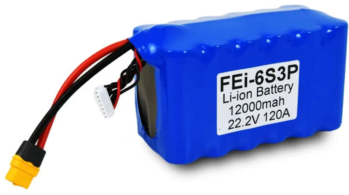 Акумулятор FPV-дрона LiitoKala FEi-6S3P 12000 mAh