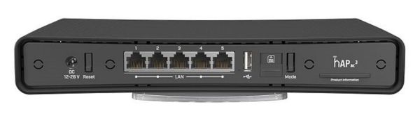 Бездротовий маршрутизатор MikroTik hAP AC3 LTE6 kit Black (RBD53GR-5HacD2HnD&R11e-LTE6)