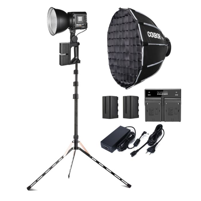 Постійне світло 120Вт комплект стійка акумулятори софтбокс Yongnuo YNLUX100 PRO Full Kit