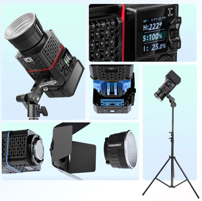 Постійне світло 150Вт 2700-6500К комплект Yongnuo YN150 Ultra Bi Kit