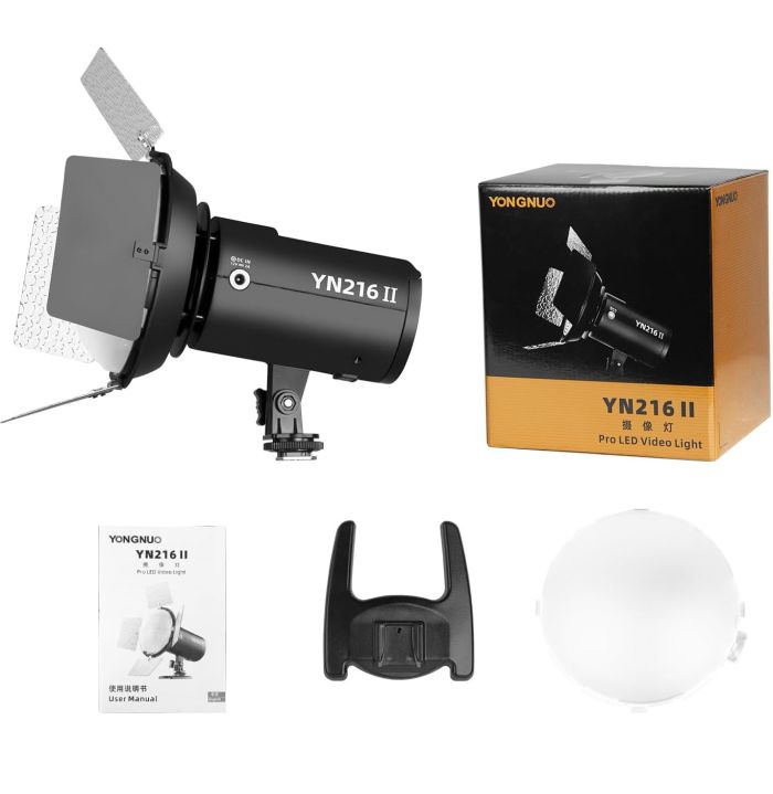 Постійне світло портативне з акумулятором LED Bi-Color 24Вт 2700К-8000К Yongnuo YN216 II