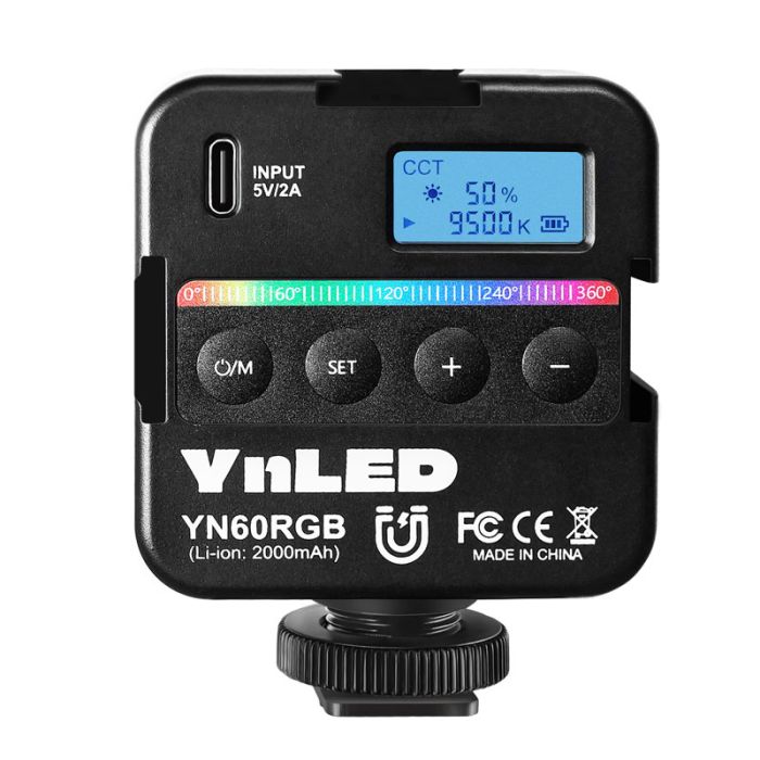 Накамерне світло LED RGB 2500-9500К CRI 95+ Yongnuo YN60RGB