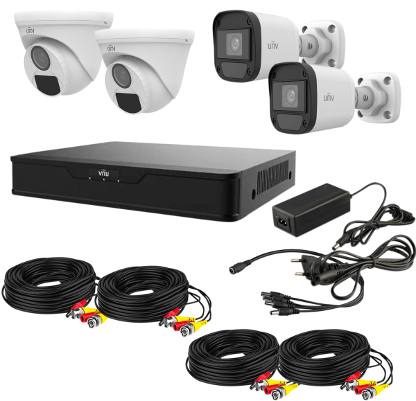 Комплект відеоспостереження Uniview AHD 4MIX